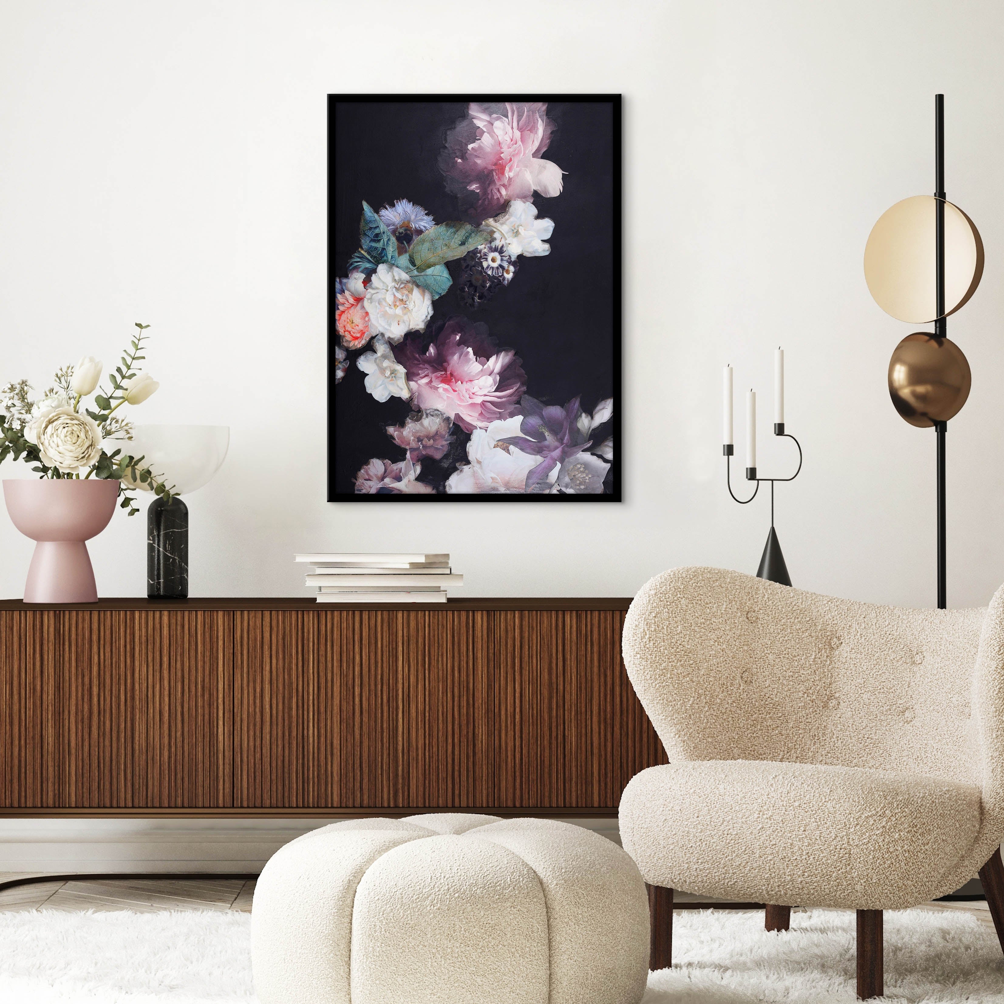 Purple blossom 1 | Framed Poster | 50x70