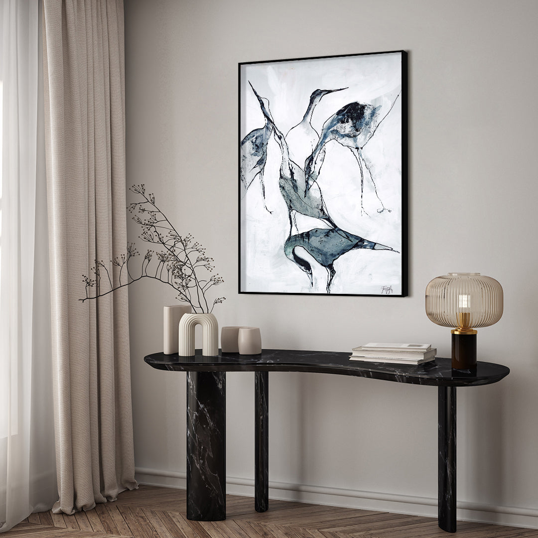 Poster Crane 1 | Framed Poster | 50x70