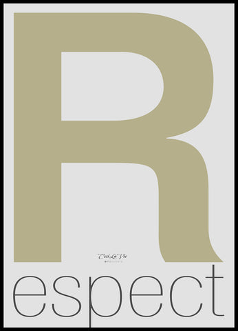 R espect | Framed Poster | 50x70