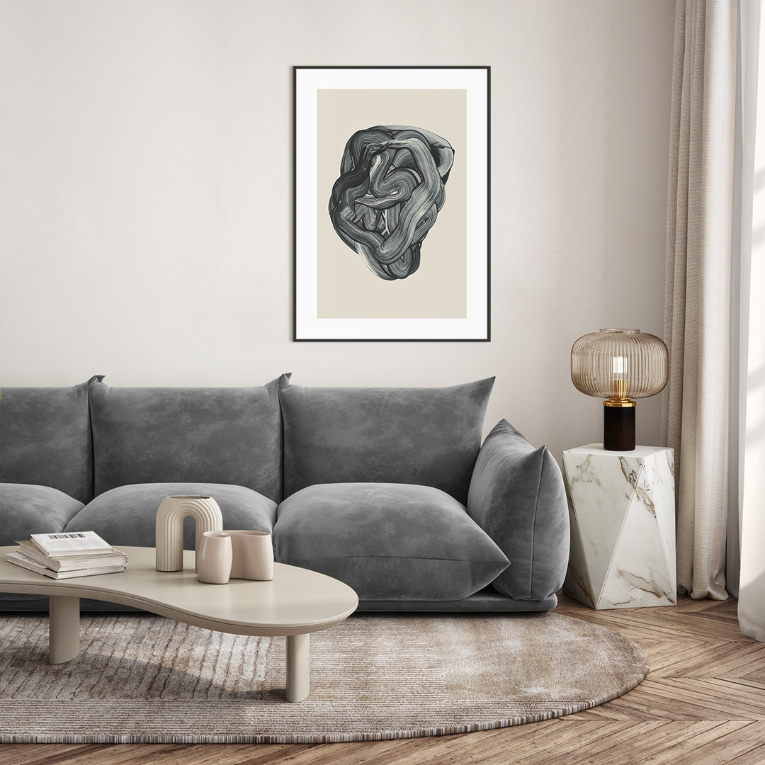 Brushed 3 | FRAMED PRINT