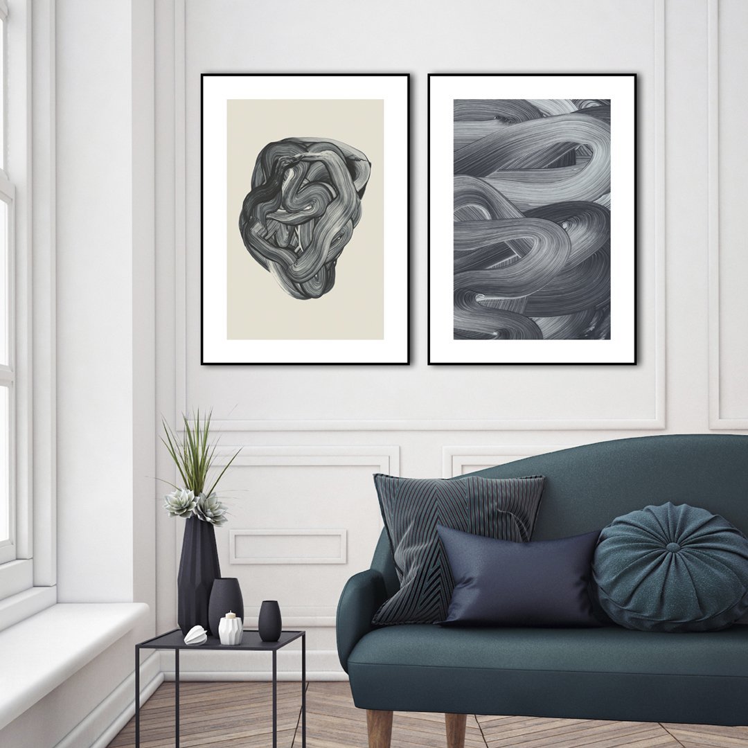 Brushed 4 | FRAMED PRINT