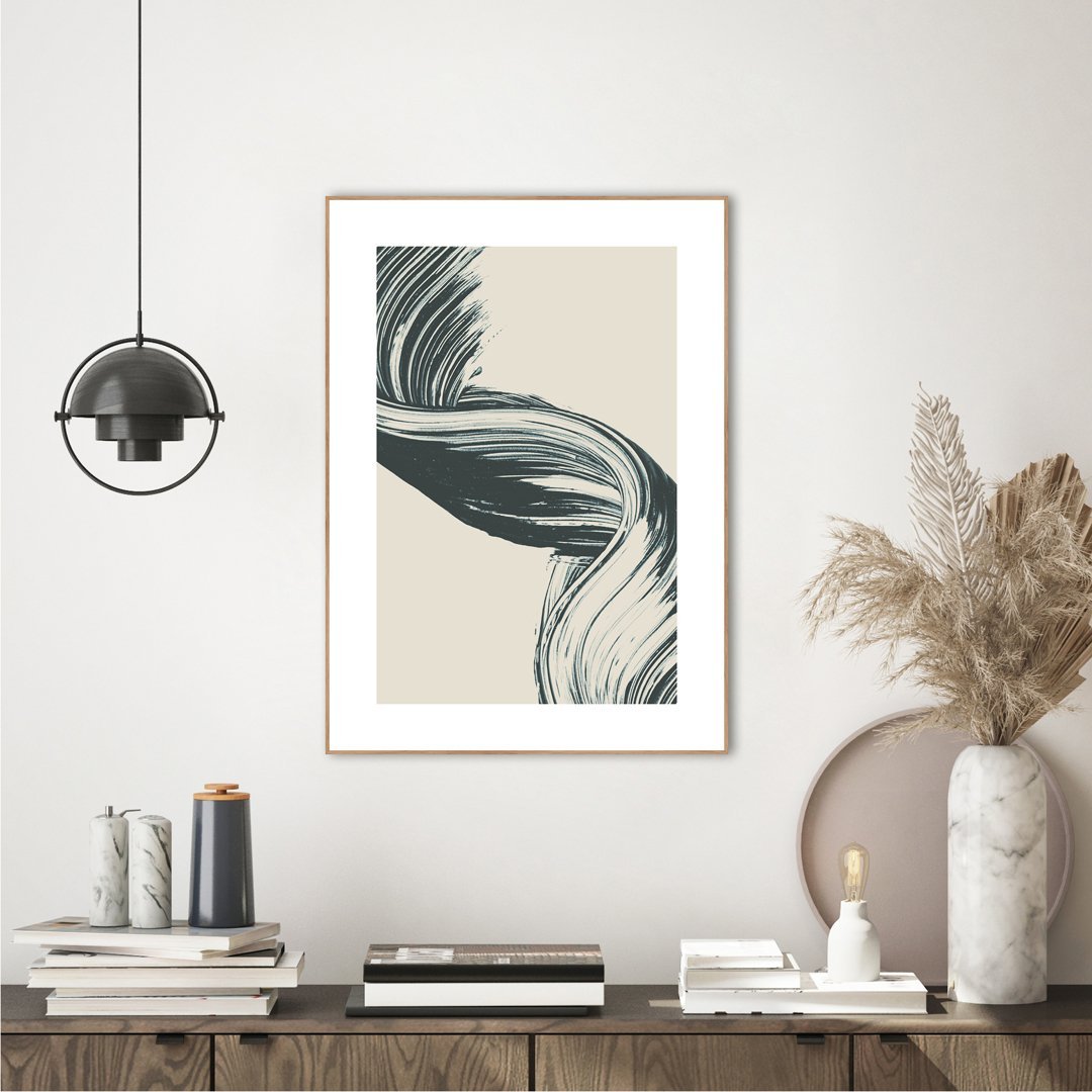 Brushed 8 | FRAMED PRINT